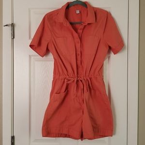 Old Navy coral short jumpsuit/romper - medium